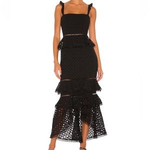 Haze Midi Dress in Black